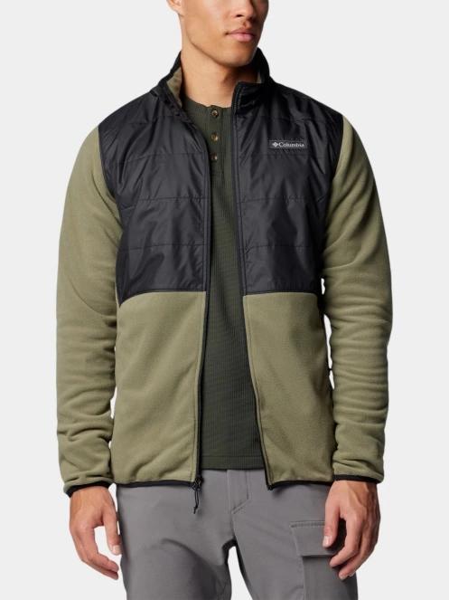 pulover polar pt. barbati Columbia Basin Butte Full Zip Fleece II verde 5