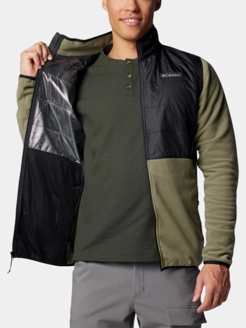 pulover polar pt. barbati Columbia Basin Butte Full Zip Fleece II verde 6