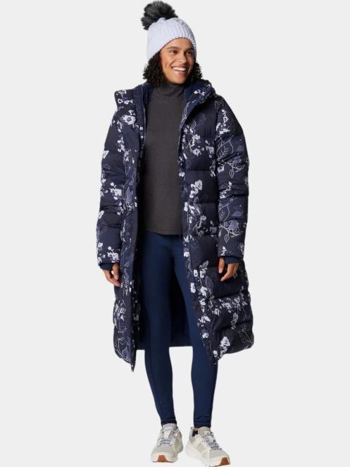 jacheta de iarna pt. femei Columbia Boundless Days Print Long Down Jacket albastru 5