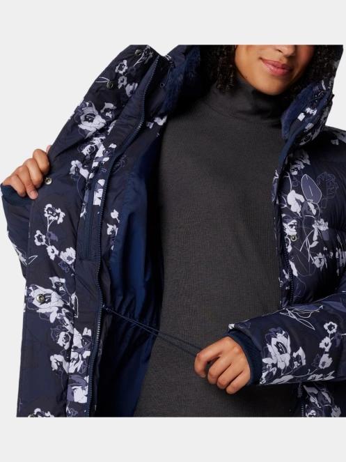 jacheta de iarna pt. femei Columbia Boundless Days Print Long Down Jacket albastru 6