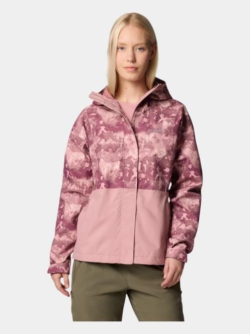 haine de ploaie pt. femei Columbia Hikebound Printed Jacket roz 2