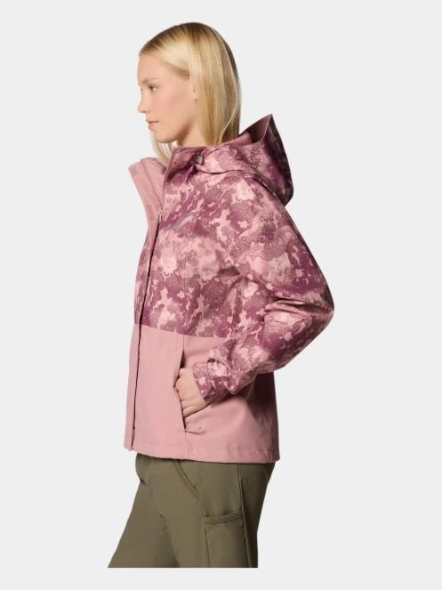 haine de ploaie pt. femei Columbia Hikebound Printed Jacket roz 3