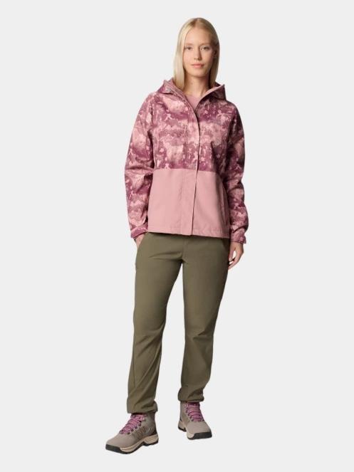 haine de ploaie pt. femei Columbia Hikebound Printed Jacket roz 5