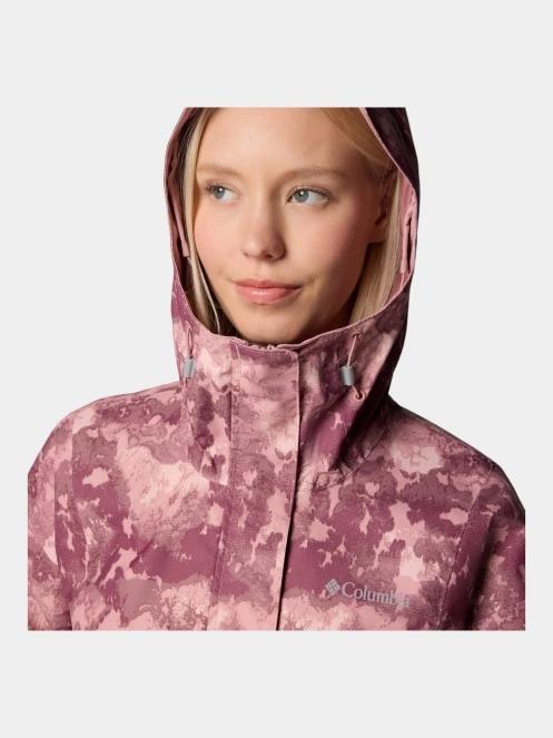 haine de ploaie pt. femei Columbia Hikebound Printed Jacket roz 8