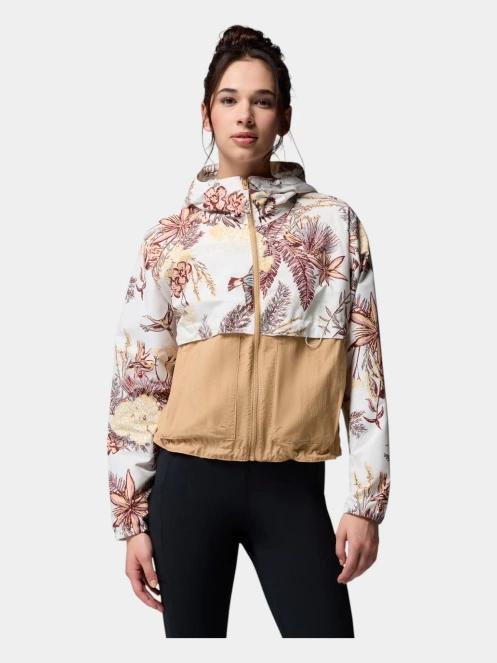 geaca de vant pt. femei Columbia Spire Valley Printed Windbreaker nisip 2