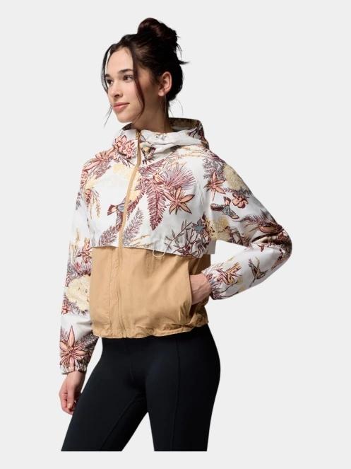 geaca de vant pt. femei Columbia Spire Valley Printed Windbreaker nisip 3