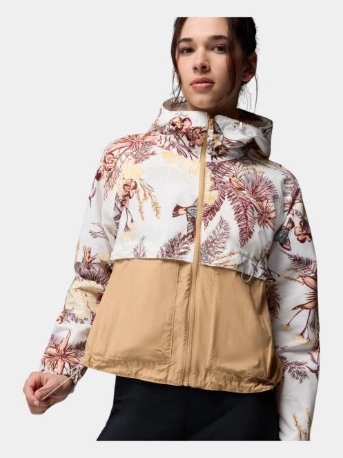 geaca de vant pt. femei Columbia Spire Valley Printed Windbreaker nisip 8