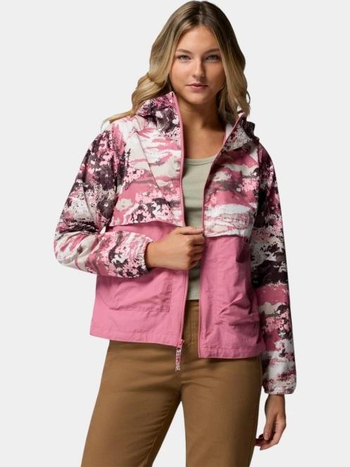 geaca de vant pt. femei Columbia Spire Valley Printed Windbreaker roz 6