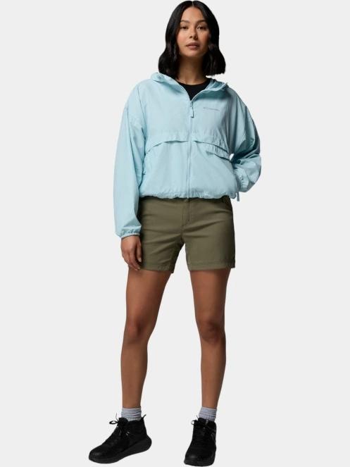 geaca de vant pt. femei Columbia Spire Valley Cropped Windbreaker albastru deschis 5