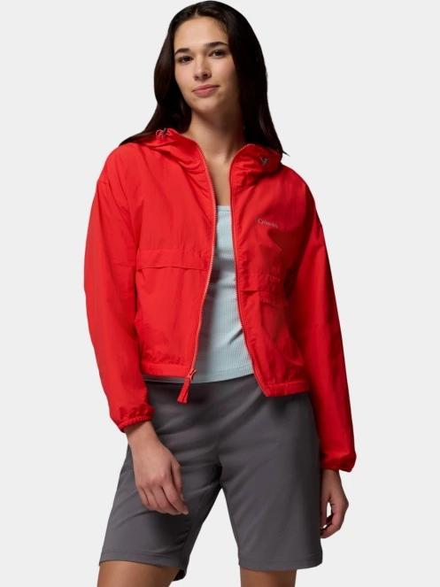 geaca de vant pt. femei Columbia Spire Valley Cropped Windbreaker rosu 9