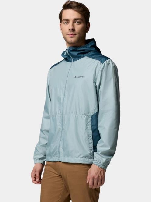 geaca de vant pt. barbati Columbia Discovery Loop Windbreaker albastru deschis 3