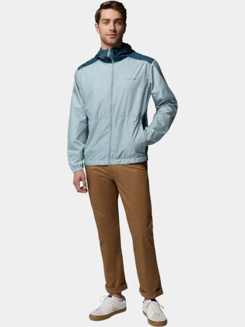 geaca de vant pt. barbati Columbia Discovery Loop Windbreaker albastru deschis 5