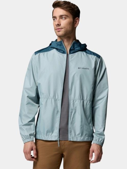 geaca de vant pt. barbati Columbia Discovery Loop Windbreaker albastru deschis 6