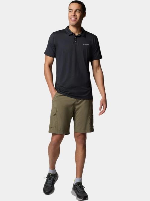 tricou de sport, cu guler pt. barbati Columbia Tech Trail Utility Polo negru 5