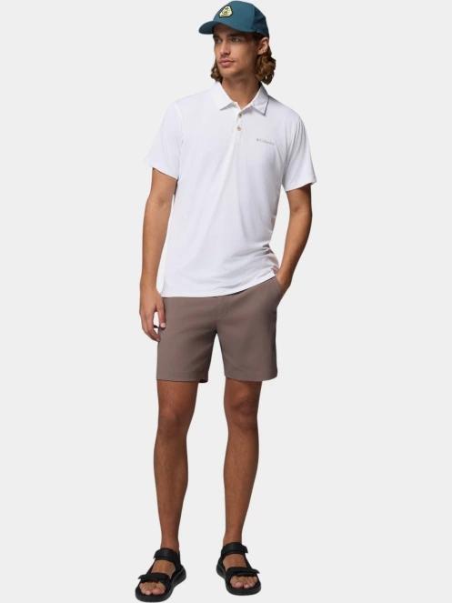 tricou de sport, cu guler pt. barbati Columbia Tech Trail Utility Polo alb 5