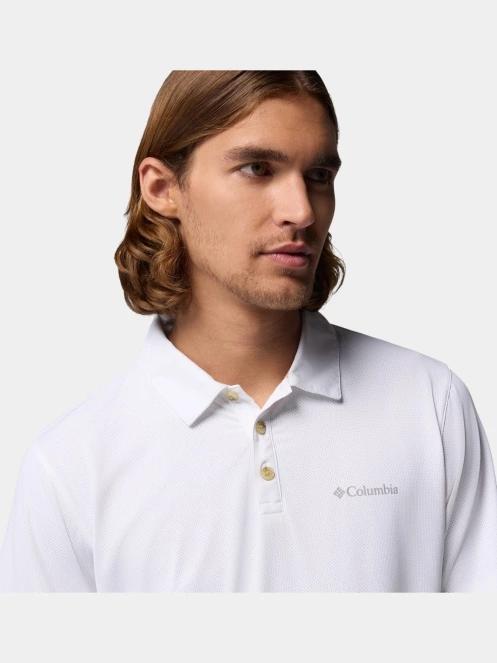 tricou de sport, cu guler pt. barbati Columbia Tech Trail Utility Polo alb 6