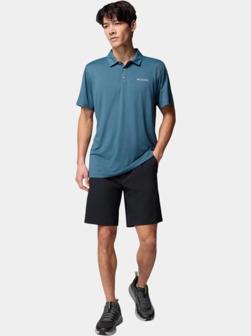 tricou de sport, cu guler pt. barbati Columbia Tech Trail Utility Polo albastru 5