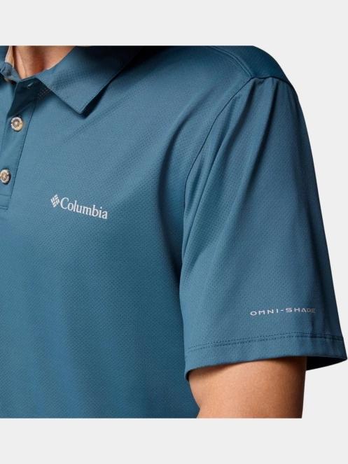 tricou de sport, cu guler pt. barbati Columbia Tech Trail Utility Polo albastru 7