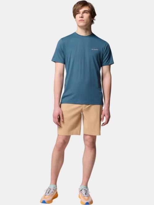 tricou pentru sport, cu maneci scurte pt. barbati Columbia Tech Trail Utility Short Sleeve Crew albastru 5