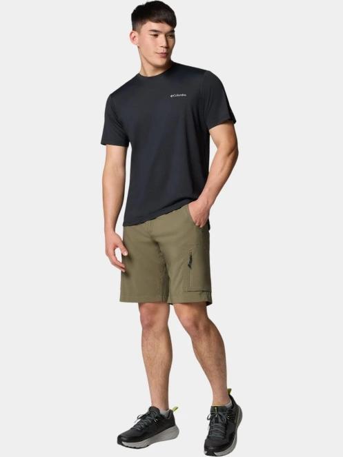 tricou pentru sport, cu maneci scurte pt. barbati Columbia Tech Trail Utility Short Sleeve Crew negru 5