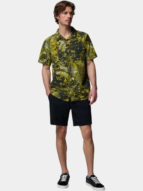 camasa cu maneci scurte pt. barbati Columbia Tech Trail Utility Printed Woven Short Sleeve verde inchis 5
