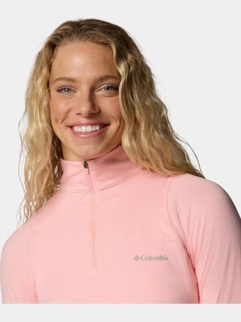 tricou cu maneci lungi, pentru sport pt. femei Columbia Weekend Ascent Half Zip roz 6