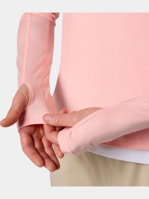 tricou cu maneci lungi, pentru sport pt. femei Columbia Weekend Ascent Half Zip roz 7
