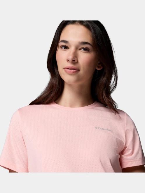 tricou pentru sport, cu maneci scurte pt. femei Columbia Wild Springs Short Sleeve Shirt roz 6