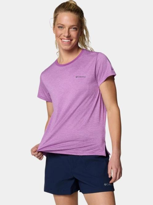 tricou pentru sport, cu maneci scurte pt. femei Columbia BlueVista Hill SS Crew violet 5