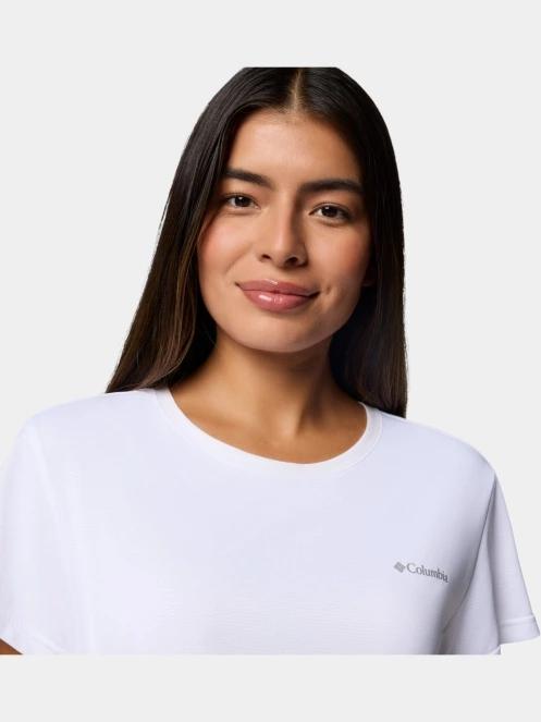 tricou pentru sport, cu maneci scurte pt. femei Columbia Bluevista Hill Short Sleeve Crew alb 5