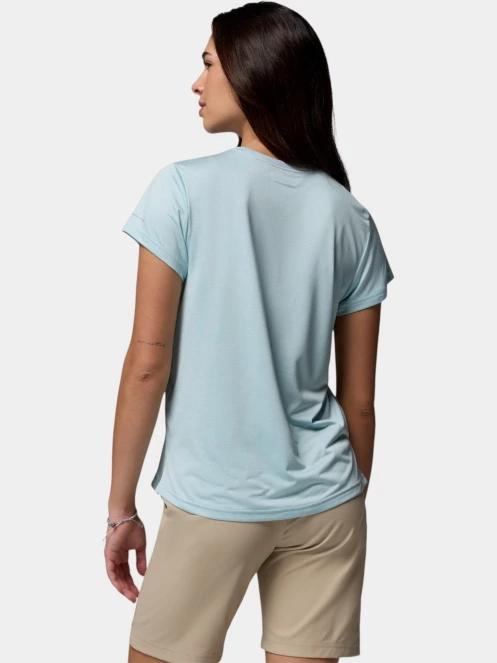 tricou pentru sport, cu maneci scurte pt. femei Columbia Bluevista Hill Short Sleeve Crew albastru deschis 4