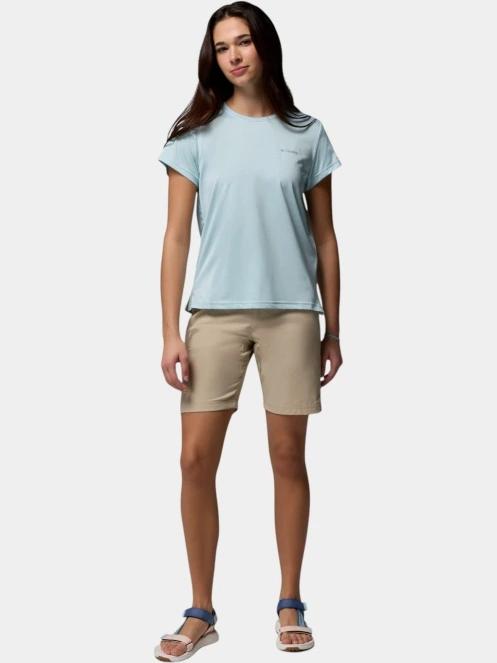 tricou pentru sport, cu maneci scurte pt. femei Columbia Bluevista Hill Short Sleeve Crew albastru deschis 5