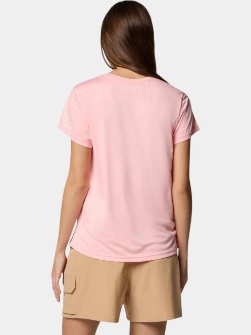 tricou pentru sport, cu maneci scurte pt. femei Columbia Bluevista Hill Short Sleeve Crew roz 4