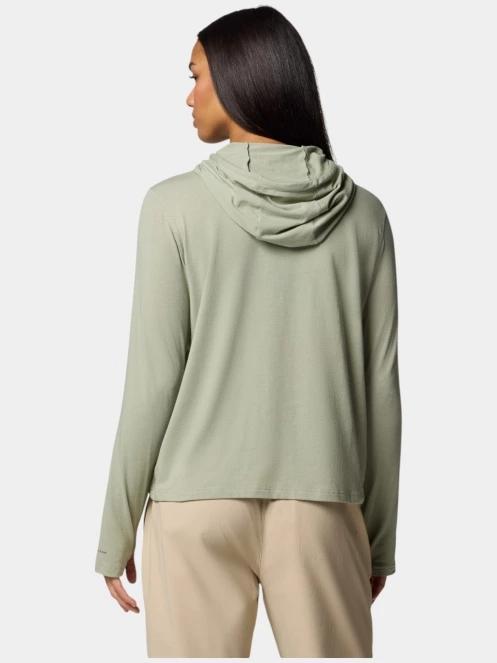 pulover cu gluga pt. femei Columbia Sun Trek Hoodie II verde 4