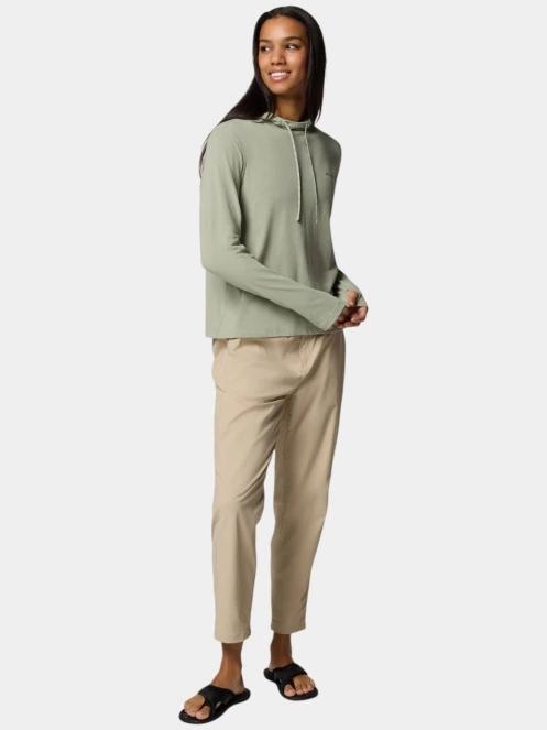 pulover cu gluga pt. femei Columbia Sun Trek Hoodie II verde 5