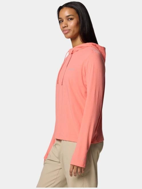 pulover cu gluga pt. femei Columbia Sun Trek Hoodie II rosu 2