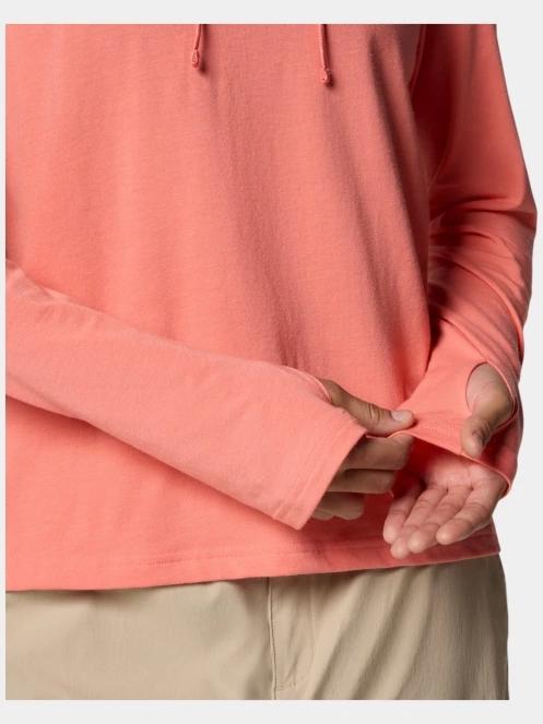 pulover cu gluga pt. femei Columbia Sun Trek Hoodie II rosu 6