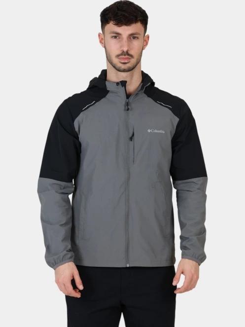 jacheta pentru alergare pt. barbati Columbia Columbia Tech Nylon Hoodie gri 2