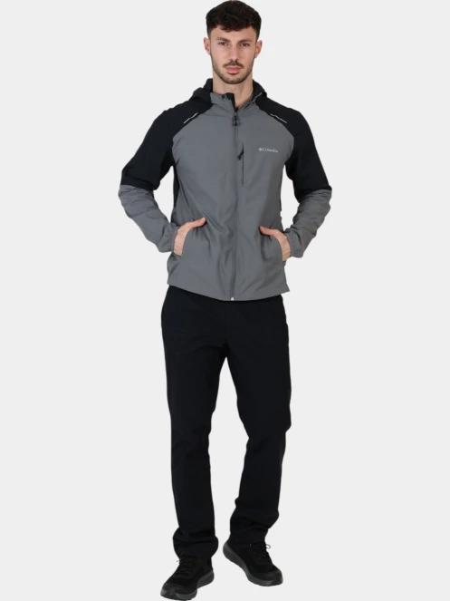 jacheta pentru alergare pt. barbati Columbia Columbia Tech Nylon Hoodie gri 6