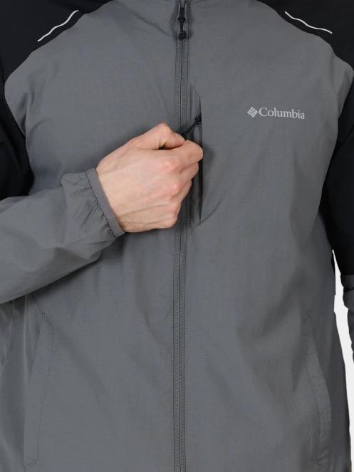 jacheta pentru alergare pt. barbati Columbia Columbia Tech Nylon Hoodie gri 8