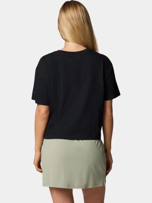 crop top pt. femei Columbia Rolling Bend Graphic Relaxed Crop Short Sleeve Shirt negru 4