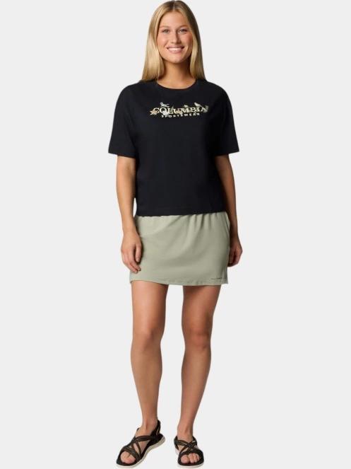 crop top pt. femei Columbia Rolling Bend Graphic Relaxed Crop Short Sleeve Shirt negru 5
