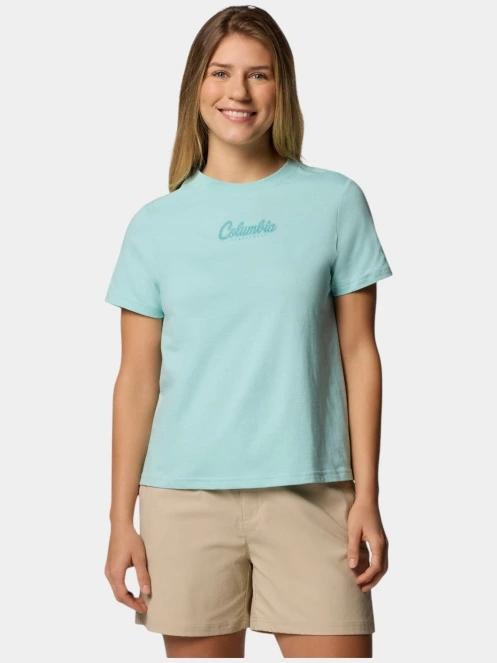 tricou cu maneci scurte pt. femei Columbia Rolling Bend Graphic Short Sleeve Shirt verde 2