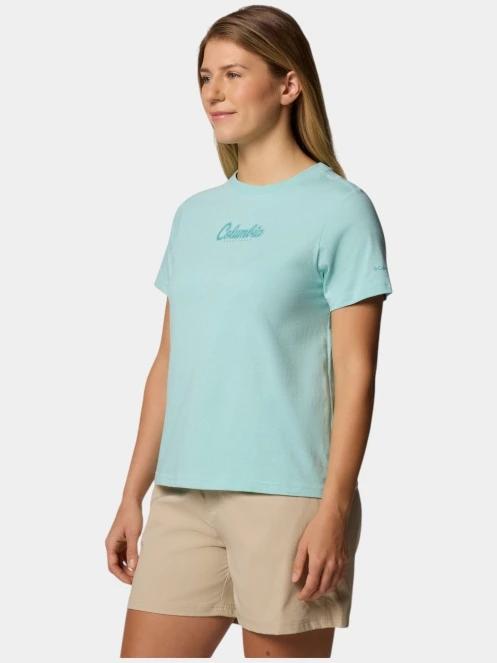 tricou cu maneci scurte pt. femei Columbia Rolling Bend Graphic Short Sleeve Shirt verde 4