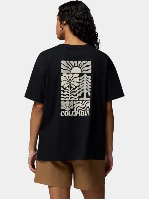 tricou cu maneci scurte pt. femei Columbia Rolling Bend Graphic Oversized Tee negru 4