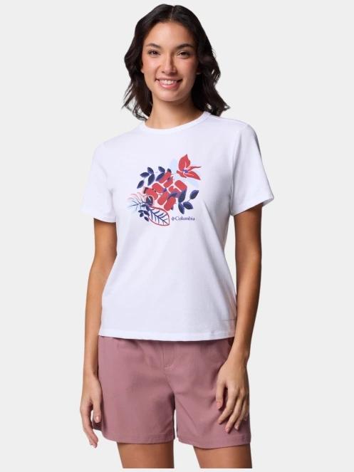 tricou pentru sport, cu maneci scurte pt. femei Columbia Sun Trek Graphic Short Sleeve III alb 2