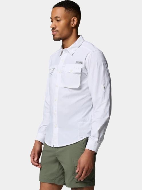 camasa cu maneci lungi pt. barbati Columbia Wild Cast Long Sleeve Shirt alb 3