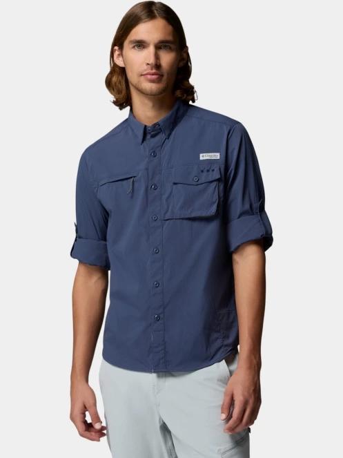 camasa cu maneci lungi pt. barbati Columbia Wild Cast Long Sleeve Shirt albastru inchis 6