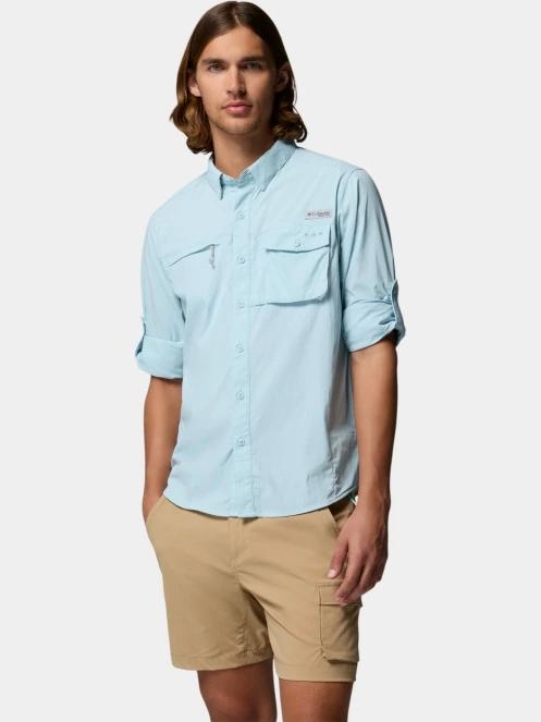 camasa cu maneci lungi pt. barbati Columbia Wild Cast Long Sleeve Shirt albastru deschis 6