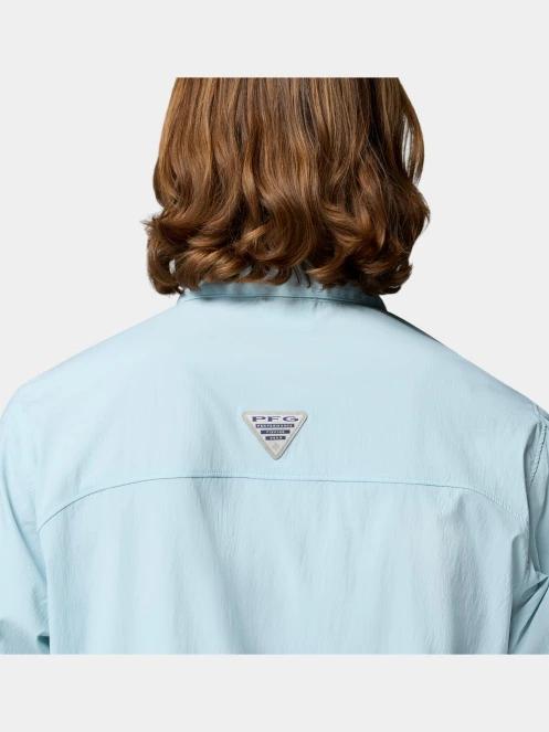 camasa cu maneci lungi pt. barbati Columbia Wild Cast Long Sleeve Shirt albastru deschis 10